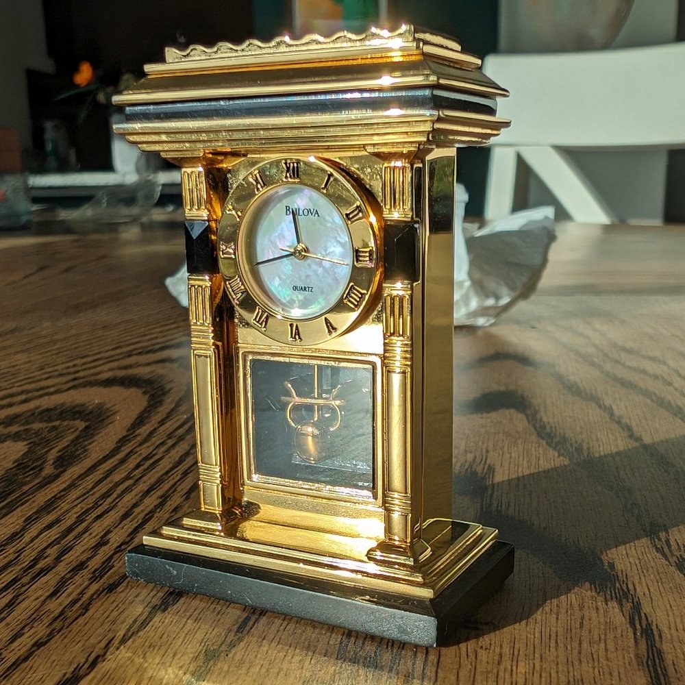 Bulova Miniature Metropolitan Clock - B0581